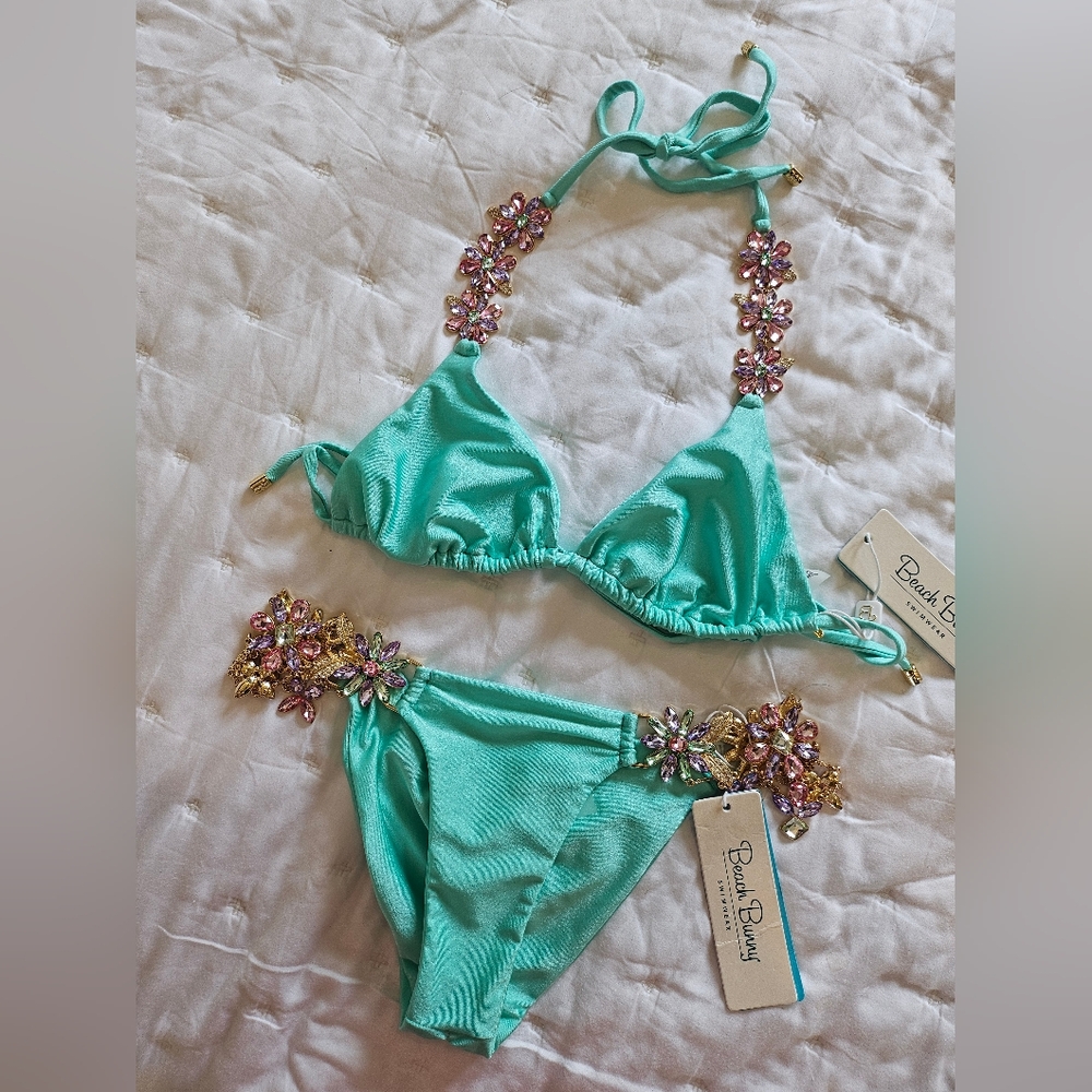 Beach Bunny "Emerson" Crystal Bikini Set